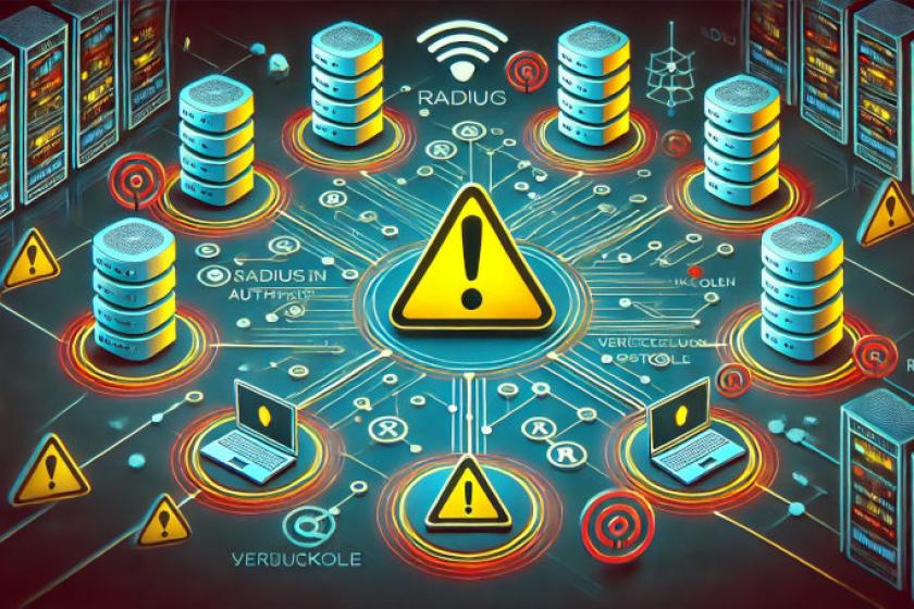 Bei RADIUS kommt teilweise der längst veraltete MD5-Hash-Algorithmus zum Einatz, was Angreifer zu ihrem Vorteil nutzen können. (Quelle: DALL-E)