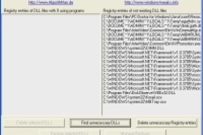 Der "DLL Killer" spürt doppelte oder nicht mehr genutzte DLL-Datein auf
