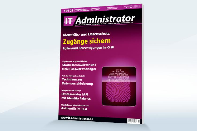 Der Identitäts- und Datenschutz steht im Oktober-Heft auf der Agenda des IT-Administrator.