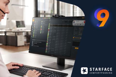 Management-Plattform von Starface 9 auf einem Desktop