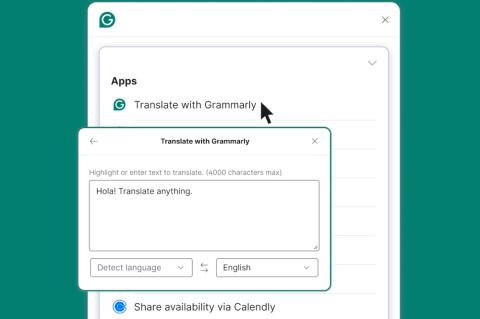 Grammarly bietet mit der Translate-App Action eine Übersetzung in 19 Sprachen.