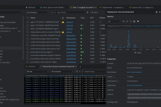 Mirantis Lens zeigt in diesem Dashboard den Zustand und die Metriken eines Kubernetes-Clusters an.